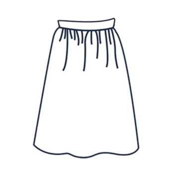 gathered-skirt