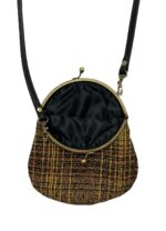 Black + Golden Cotton Handbag