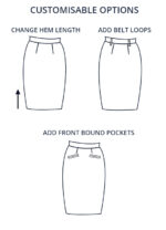 Pencil skirt - Customisable features