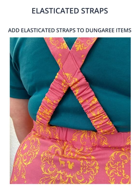 Add elastic to the dungaree straps alteration to existing Emperor's