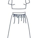 Design your own: Unlined Organdy Gathered Skirt Two-Piece