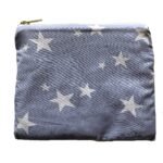 Pale Blue Starry Make Up Bag