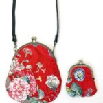 'Red Floral' Handbag + Purse Bundle