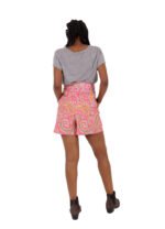 Bright Pink Paisley Shorts - 'Fairground' - UK 6-8
