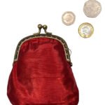 Scarlet Red Taffeta Purse