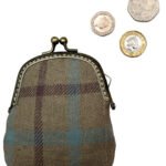 Cream Plaid Purse