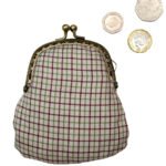 Cream Plaid Purse