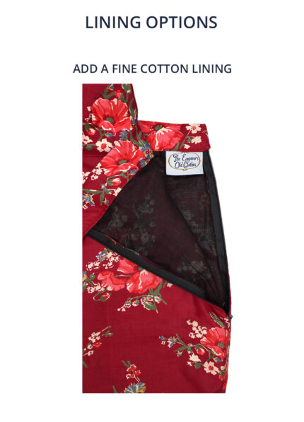 Add fine cotton lining