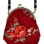 Red Floral Cotton Handbag