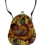 Yellow Vintage Style Floral Handbag