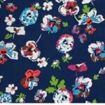 Fabric Ref 3155 - Floral Crepe Viscose Mix