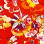 Fabric Ref 4045 - Floral Viscose Mix