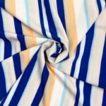 Fabric Ref 4172 - Stripe Viscose Mix