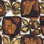 Fabric Ref 261 - Abstract Floral Synthetic Mix