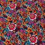 Fabric Ref 4473 - Floral Viscose Mix