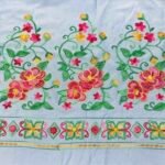 Fabric Ref 5051 - Embroidered Floral Viscose