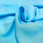 Fabric Ref 5100 - Blue Textured Crepe Viscose