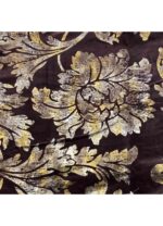 Fabric Ref 5125 – Floral Brown Velvet