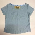 Blue Textured Tee - ref 95 - Resale item - Approx UK 6-8