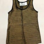 Gold Stripe Top - ref 94 - Resale item - Approx UK 6-8