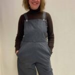 Grey Stripe Dungarees - ref 37 - Resale item - Approx 12-14