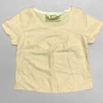 Peach Linen Tee - ref 96 - Resale item - Approx UK 10-12