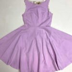 Lilac Skater Dress- ref 47 - Resale item - Approx 10-12