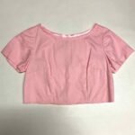 Pink Crop top- ref 72 - Resale item - Approx 10-12