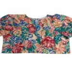Big bloom crop top - ref 128 - Resale item - UK 30-32