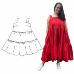 Design your own: Tiered Strap Trapeze Dress