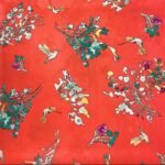 Fabric Ref 4918 - Birds Crepe Satin