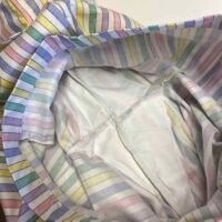 Crotch reinforcement panels on the inside of the garment