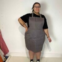 Dungaree Mini Dress Model 1