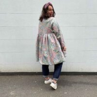 Gathered Coat Model 1