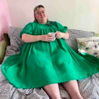 Gathered Nightgown Model 3