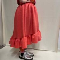 Gathered Skirt Hi Low Hem Model 2