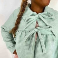 Gathered bed jacket