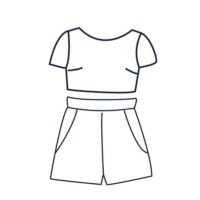 Shorts-Two-piece-Sketch