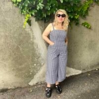 Strap Culottes Jumpsuit Model 1