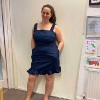 Strap Mini Dress Model 1