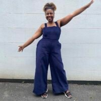 Strap Wide Leg Jumpsuit Model 1