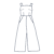 Strap Wide Leg Jumpsuit Sketch