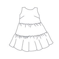 Tiered-Trapeze-Dress-Sketch