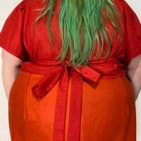 Wrapover Crop Top Model 2