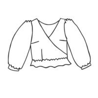 Wrapover-crop-top-puff-sleeves