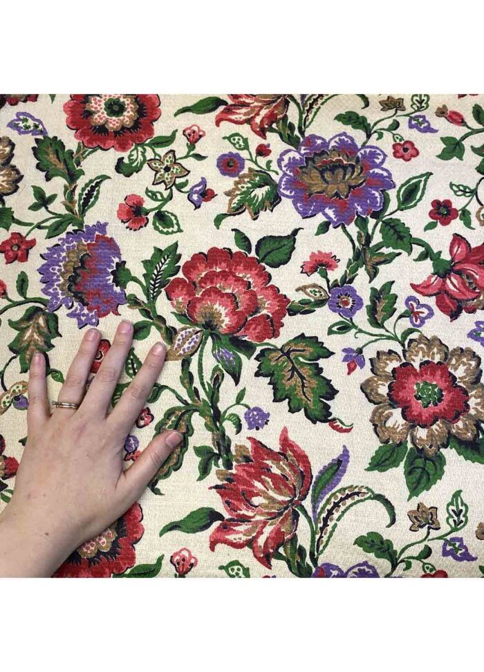 Fabric Ref 5394 - Floral Textured Cotton - Image 2