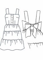 Design your own: Tiered Button-up Back-Bow Strap Dress