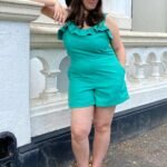 Bright Teal/Green Shorts Strap Jumpsuit - ref 202 - Resale item - Approx UK 14-16