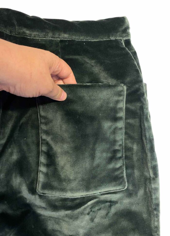 Teal velvet trousers - ref 201 - Resale item - Approx UK 12-14 - Image 4