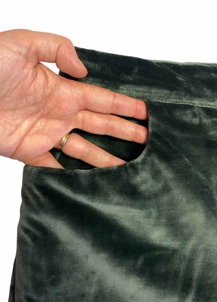 Teal velvet trousers - ref 201 - Resale item - Approx UK 12-14 - Image 6